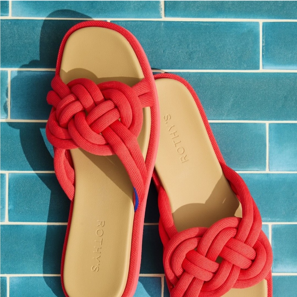 Rothy's Summer Sandal Red Size 6